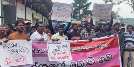 නුවරඑළිය ආර්ථිකය වසා දමා ව්යාපාරිකයන් සහ ගොවීන් උද්ඝෝෂණයක