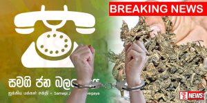 ගංජා විකුණු සජබ මන්ත්රී ගලඋඩදී මාට්ටු