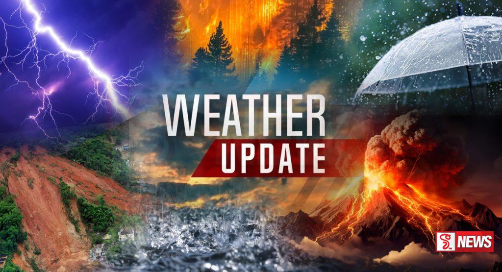 ප්රදේශ රැසකට වැසි