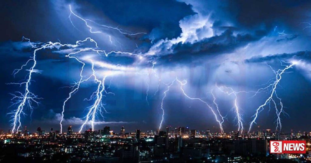 ප්රදේශ රැසකට අකුණු සම්බන්ධයෙන් නිවේදනයක්