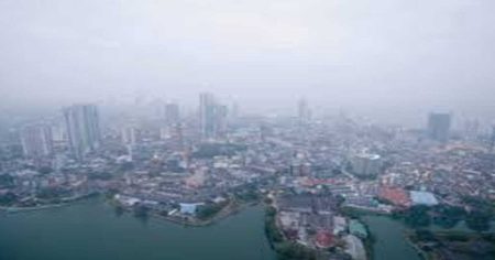 දිවයිනේ ප්රදේශ කිහිපයක වායු ගුණත්වය පහළට