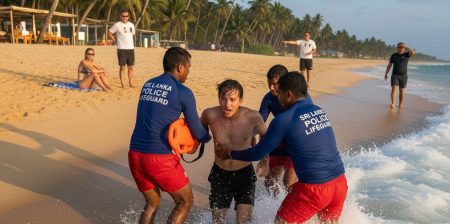 දියවැලකට හසු වූ ජෝර්ජියා ජාතිකයා බේරාගනියි