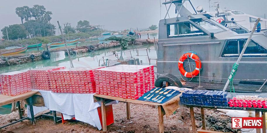 නීති විරෝධී දුම්වැටි, රූපලාවන්ය ද්රව්ය සහ අත්ඔරලෝසු තොගයක් අල්ලයි