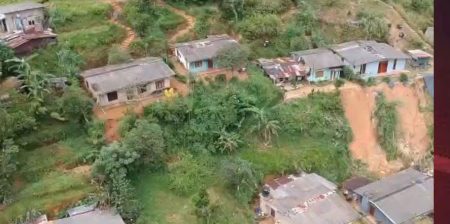 මාණික්කාවත්ත ජනපදය නායයාමේ අවදානමක් – පවුල් 13ක් ආරක්ෂිත ස්ථාන වෙත