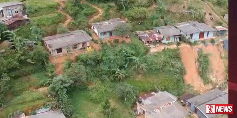 මාණික්කාවත්ත ජනපදය නායයාමේ අවදානමක් – පවුල් 13ක් ආරක්ෂිත ස්ථාන වෙත