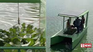 බේරේ වැවේ අපද්රව්ය ඉවත් කිරීමට සූර්්ය බලයෙන් ක්රියාකරන යාත්රා යොදා ගැනේ