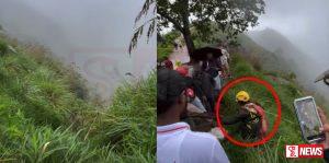 ඇල්ල පුංචි සිරිපාදෙන් වැටුණු විදෙස් ජාතික දරුවෙක් බේරා ගැනේ