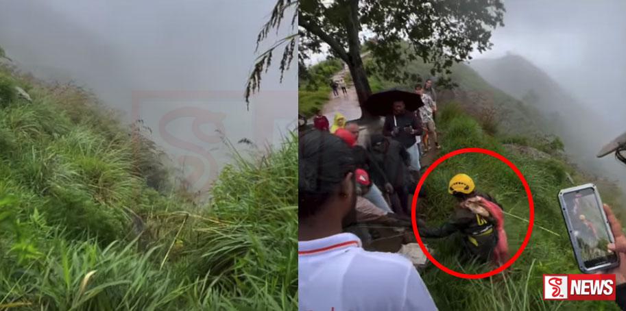 ඇල්ල පුංචි සිරිපාදෙන් වැටුණු විදෙස් ජාතික දරුවෙක් බේරා ගැනේ