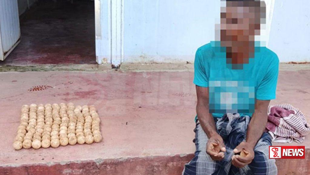 කැස්බෑ බිත්තර 117ක් සමග සැකකරුවෙක් අත්අඩංගුවට