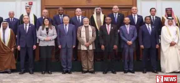 ඉන්දීය අගමැති සහ අරාබි විදේශ අමාත්යවරුන් අතර හමුවක්