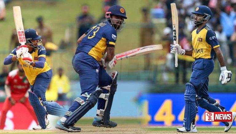 ශ්රී ලංකාවෙන් ඕමාන් කණ්ඩායම දැවැන්ත ප්රහාරයක්