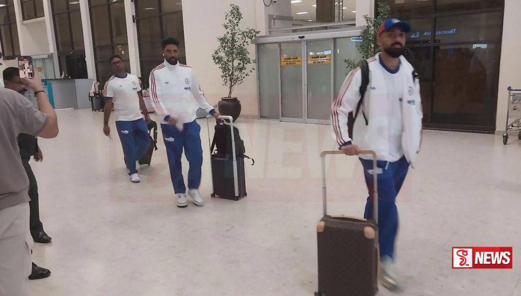 ඉන්දීය ක්රිකට් කණ්ඩායම දිවයිනට පැමිණෙයි