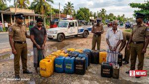 නිසි අවසරයක් නොමැතිව ඩීසල් ළඟ තබාගත් දෙදෙනෙක් අත්අඩංගුවට