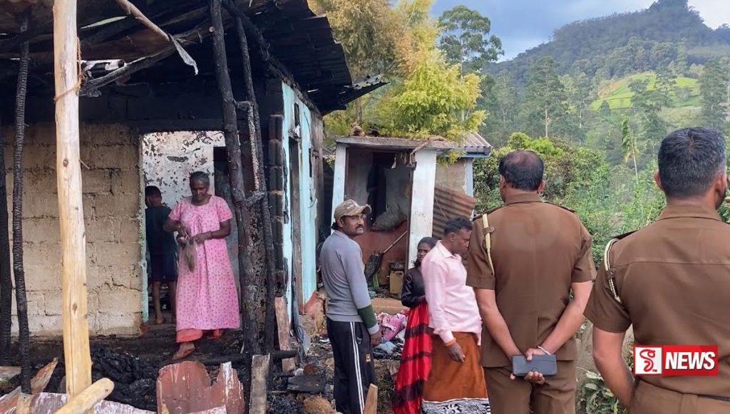 ග්ලාස්ගෝ වතුයායේ නිවසක් සම්පූර්ණ ගින්නෙන් දැවෙයි