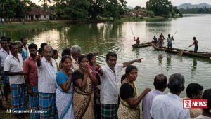 කිඹුලෙක් වැවේ නාමින් සිටි දැරියක් ඩැහැගෙන යයි