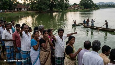 කිඹුලෙක් වැවේ නාමින් සිටි දැරියක් ඩැහැගෙන යයි