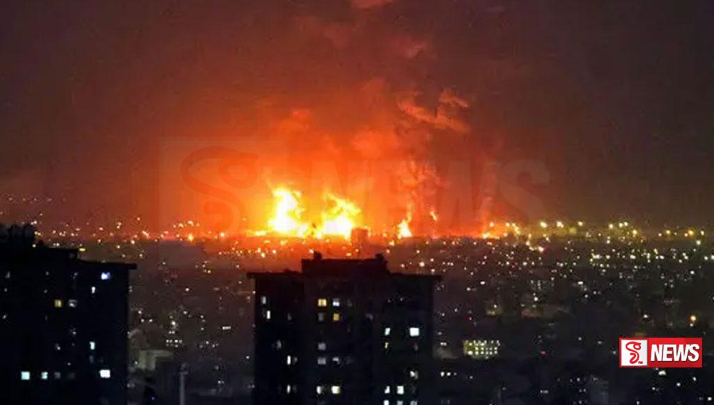 ටෙහෙරානයේ ඉන්ධන ගබඩා සංකීර්ණයකට ප්රහාරයක්