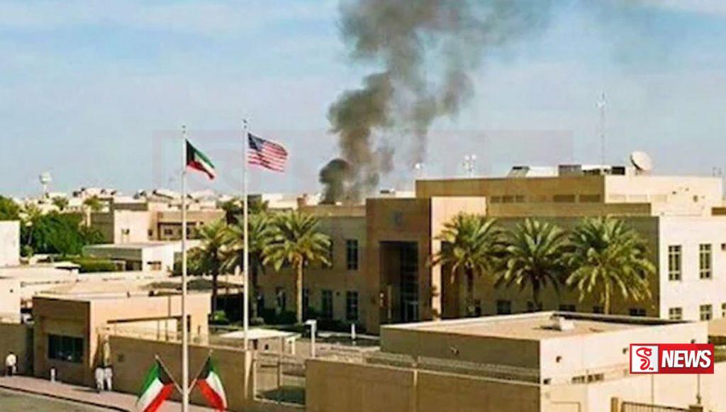 කුවේටයේ එක්සත් ජනපද තානාපති කාර්යාලය ආසන්නයෙන් දුම් නගී