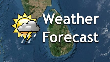 ප්රදේශ රැසකට ගිගුරුම් සහිත වැසි