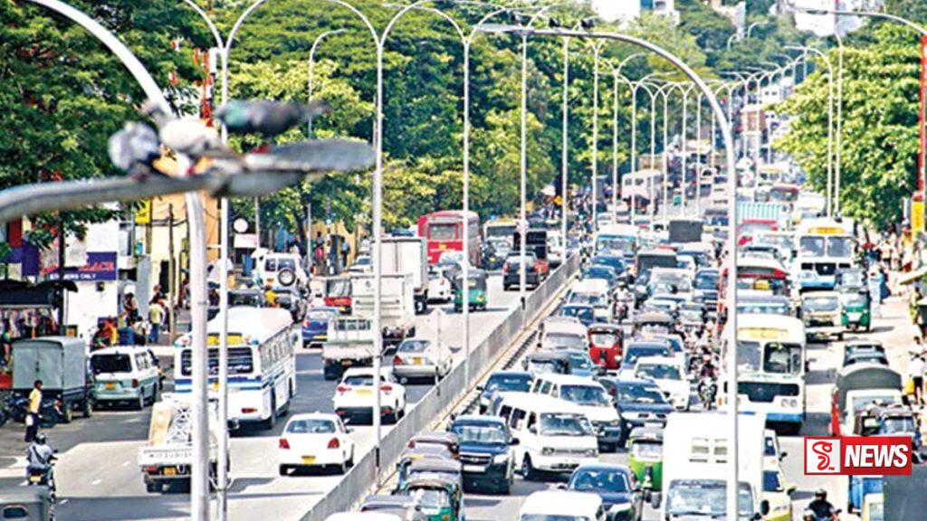 ලෝකයේ වැඩිම මාර්ග තදබදයක් ඇති රටවල් අතරට ශ්රී ලංකාව