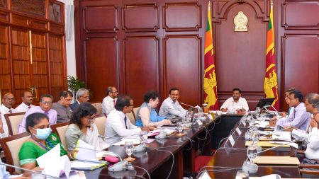 කර්මාන්ත සහ ව්යවසායකත්ව සංවර්ධන අමාත්යාංශයේ අයවැය යෝජනා විමසීම ජනපති ප්රධානත්වයෙන්