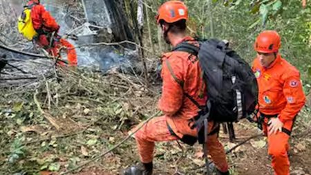 බ්රසීලයේ හෙලිකොප්ටර් යානයක් කඩා වැටීමෙන් සිව් දෙනෙකු ජිවිතක්ෂයට