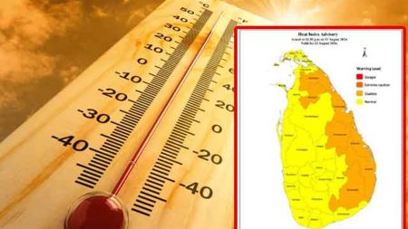 උණුසුම් කාළගුණයෙන් ප්රදේශ රැසකට පීඩා