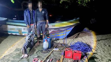 නීති විරෝධී ධීවර කටයුතු සිදුකළ පුද්ගලයින් 33 දෙනෙකු අත්අඩංගුවට